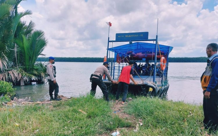 Polres Tulangbawang Amankan Dermaga Ponton Penyeberangan